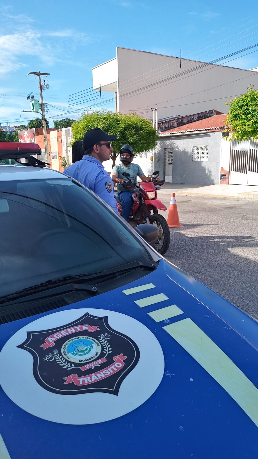 SESDEM realização ação educativa do "Maio Amarelo" no bairro Belo Horizonte