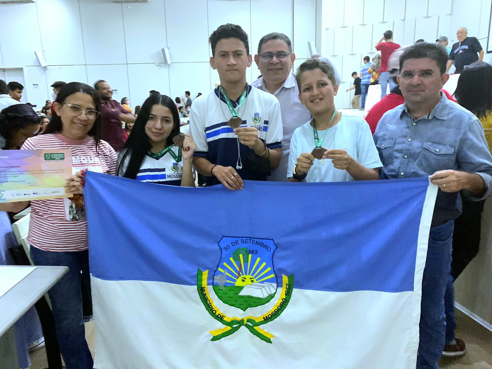 Alunos da Rede Municipal medalhistas da 16ª OBMEP recebem premiação em Natal