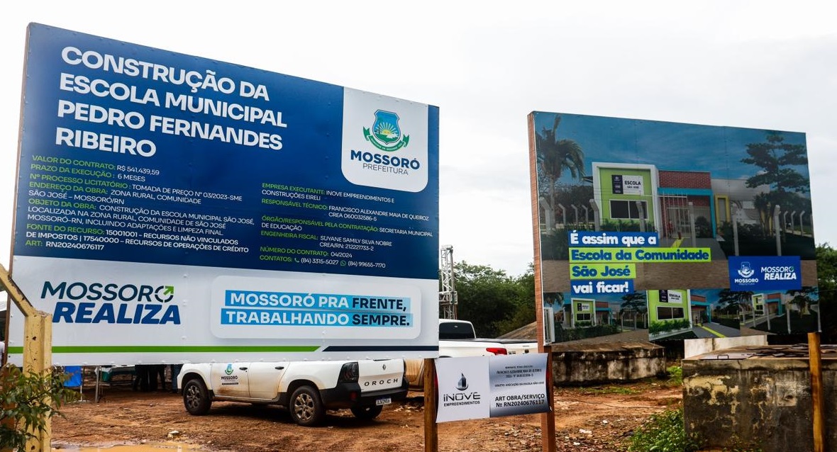 Prefeitura de Mossoró inicia construção de nova escola na comunidade São José