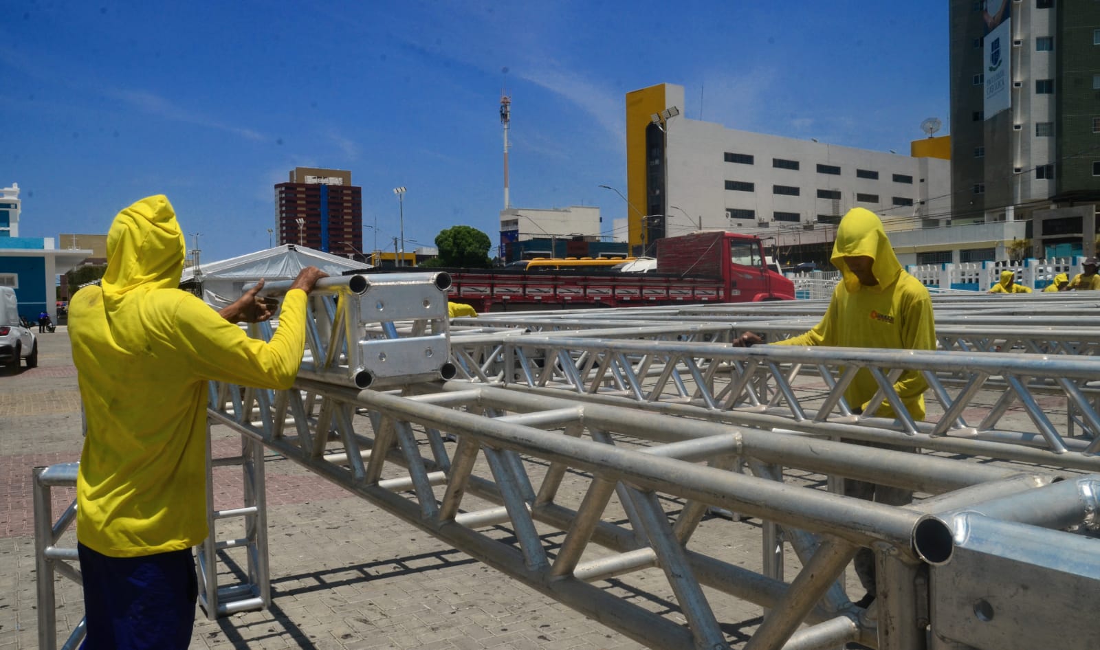 “Auto da Liberdade 2023”: montagem da estrutura tem sequência na Estação das Artes