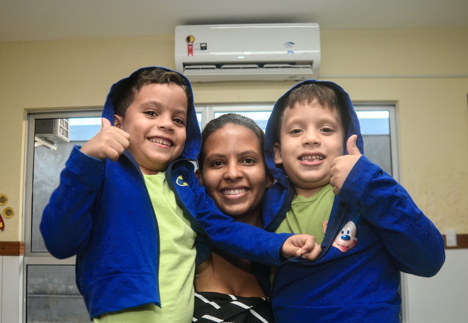 ‘Eles gostaram muito e eu também’, diz mãe de alunos sobre climatização em UEI