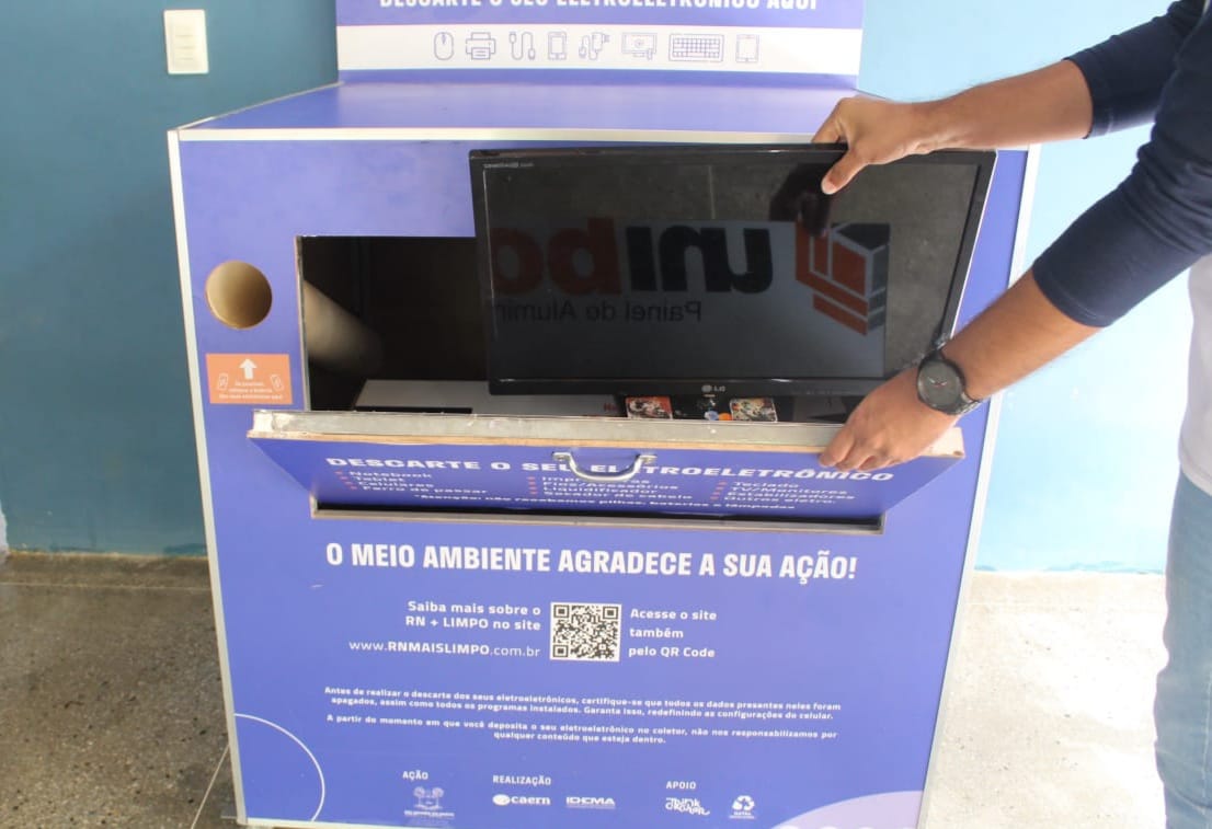 “RN + Limpo”: Coletor de resíduos eletroeletrônicos é instalado no Parque Municipal