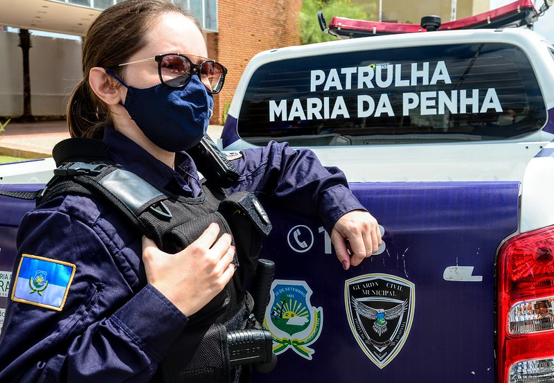 Patrulha Maria da Penha da GCM detalha campanha “Agosto Lilás"