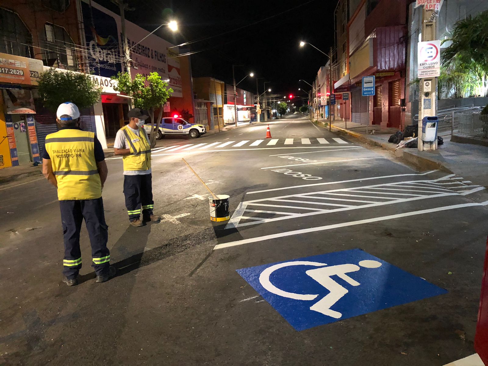 Prefeitura garante segurança viária com novas sinalizações e acessibilidade no centro da cidade