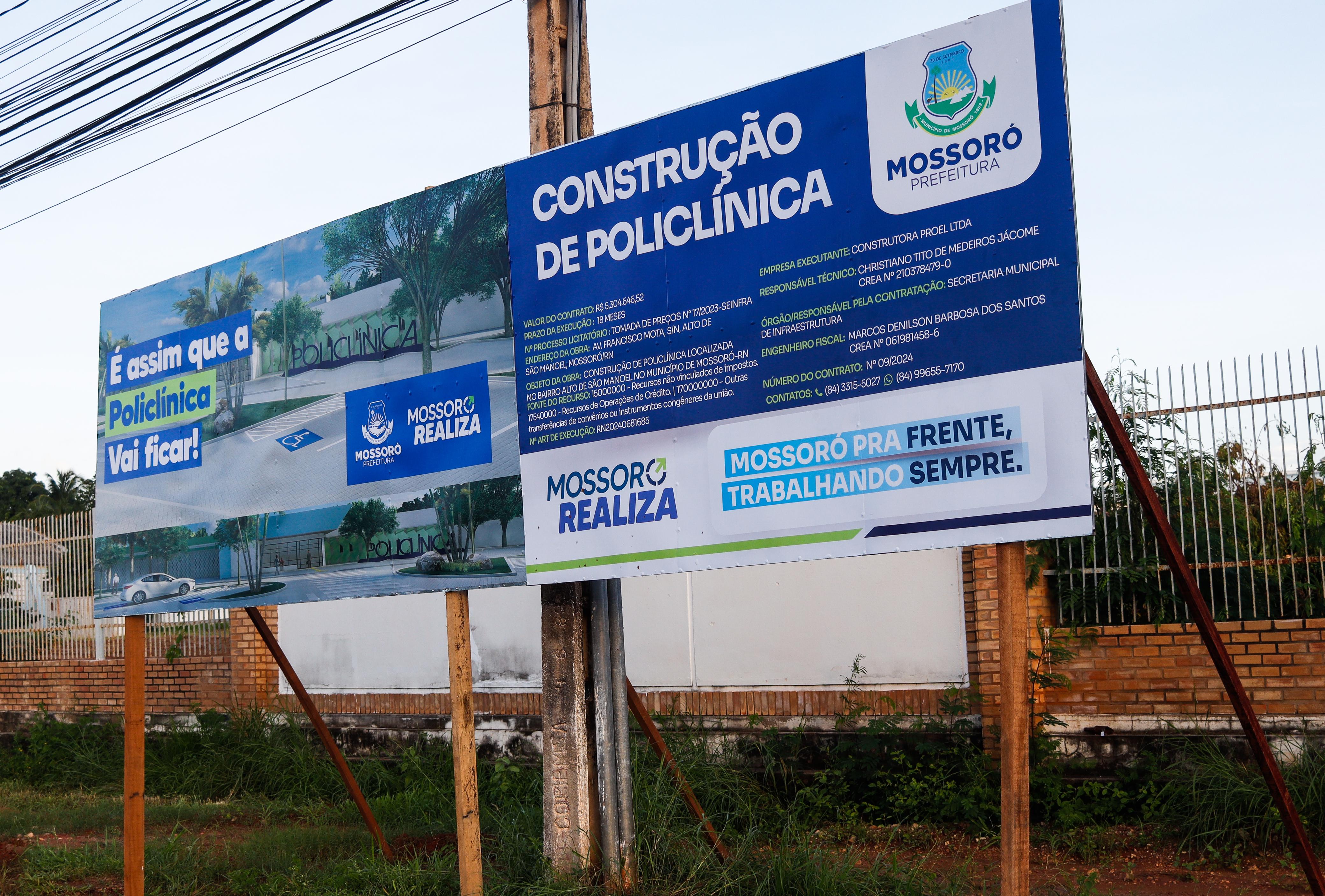 Prefeitura assina ordem de serviço para início das obras da Policlínica de Mossoró