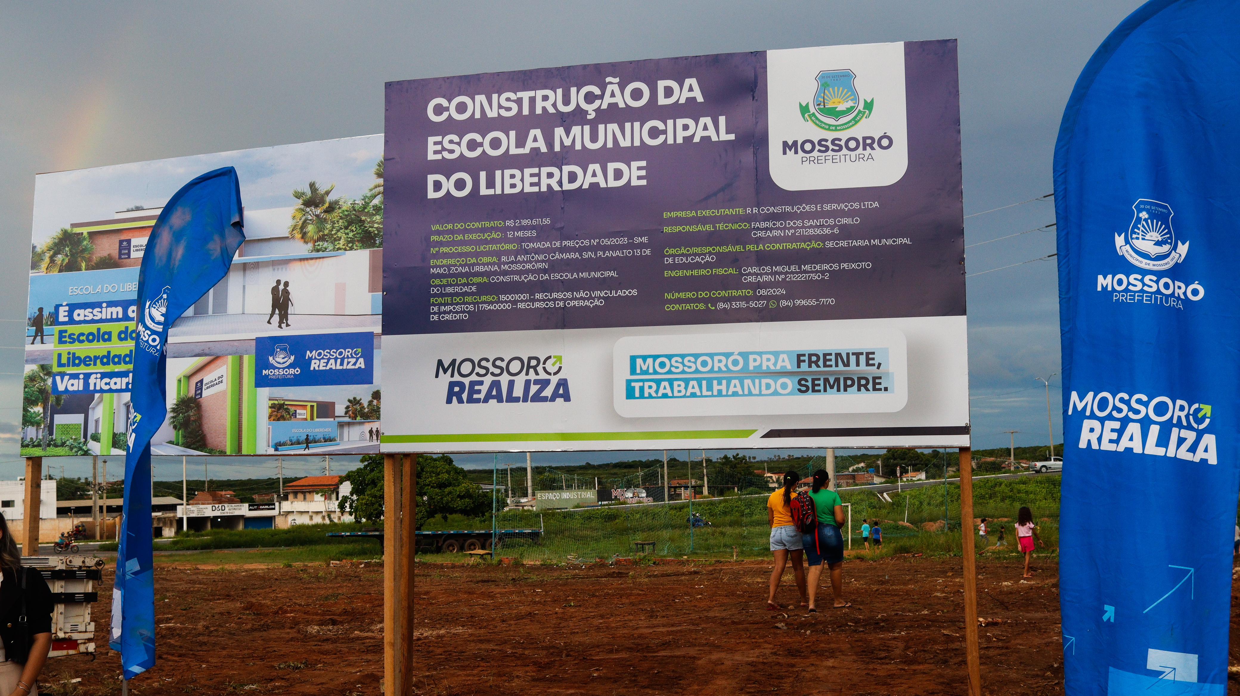 Prefeitura de Mossoró inicia construção de quarta unidade de ensino em um mês