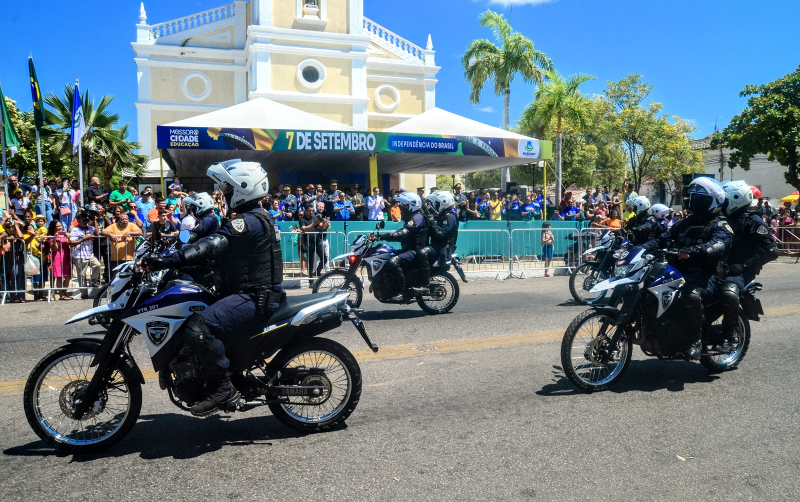 Forças de segurança marcam presença no desfile de 7 de setembro em Mossoró