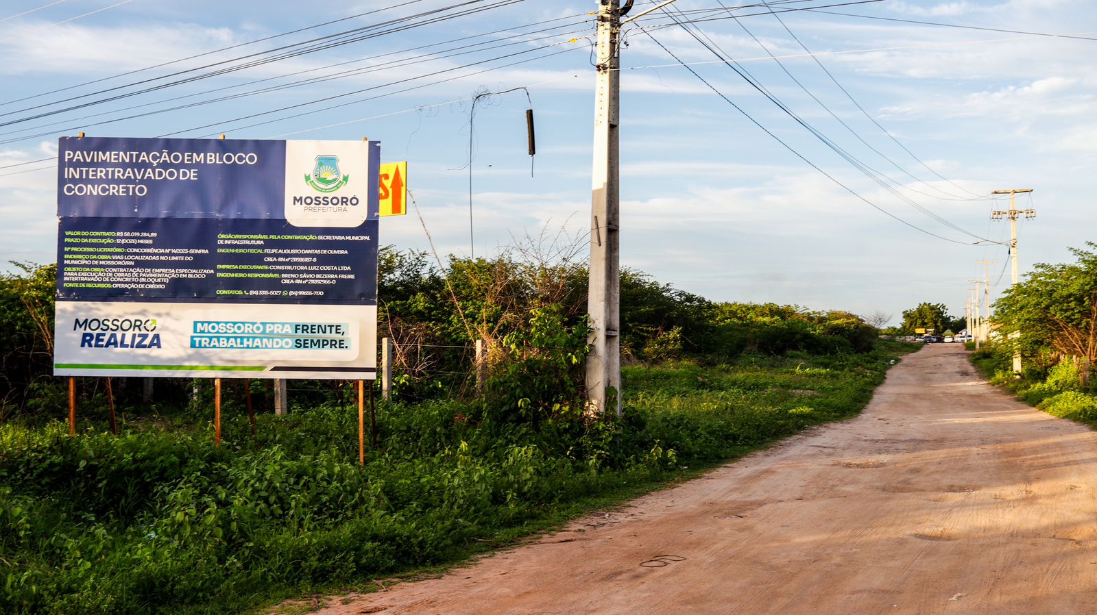 Prefeitura de Mossoró assina ordem de serviço para pavimentação intertravada no Planalto da Liberdade