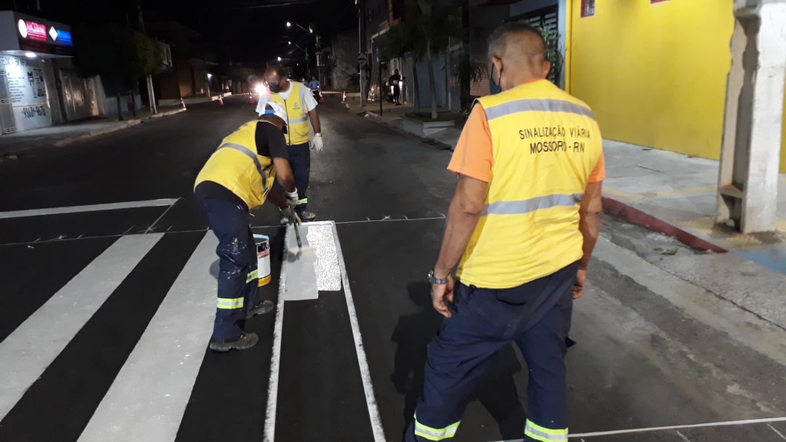 Secretaria inicia manutenção de sinalização viária no bairro Boa Vista