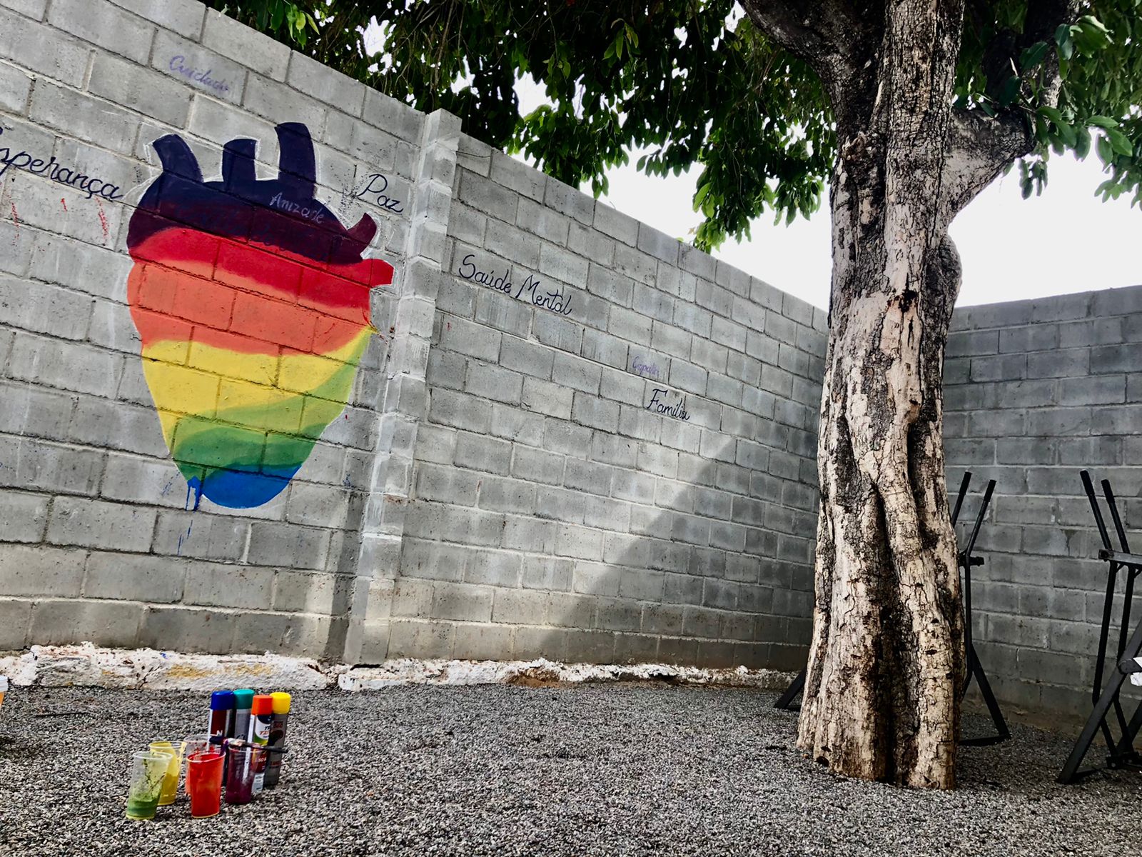 Hospital Psiquiátrico ganha mural a partir de contrapartida do Prêmio Fomento