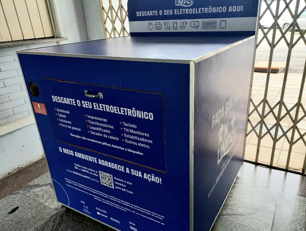 Coletor de resíduos eletroeletrônicos é instalado na Estação das Artes