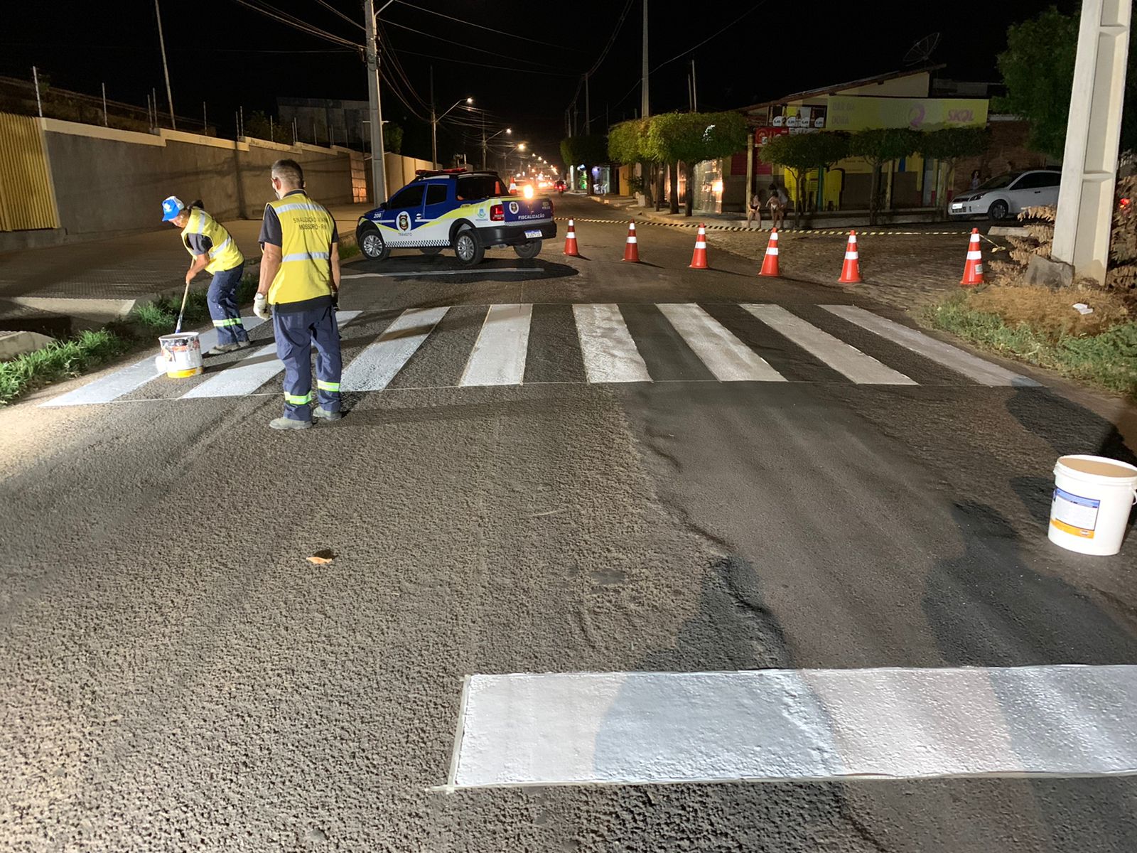 Serviços de Sinalização Viária chegam ao bairro Abolição IV