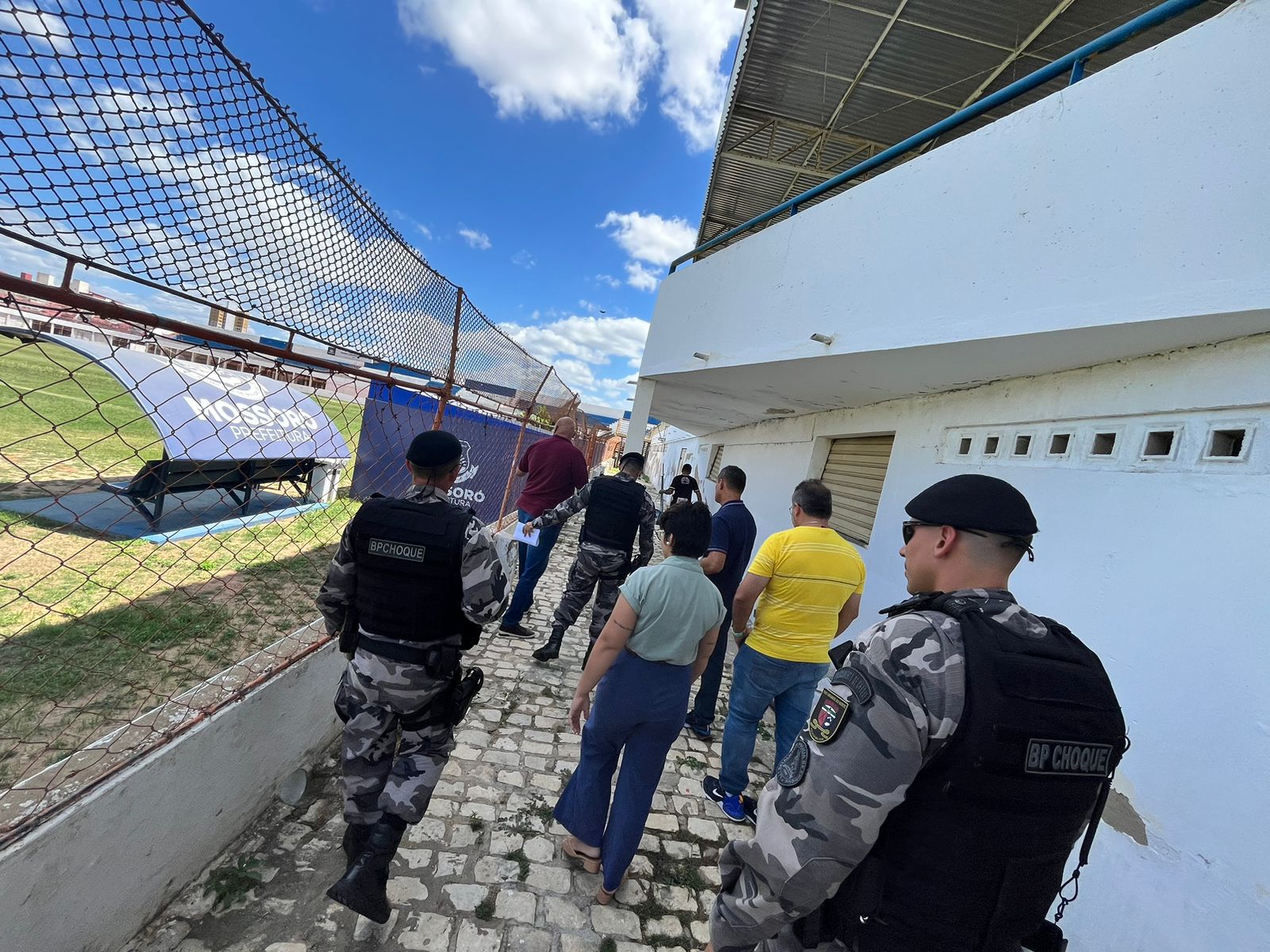 Nogueirão recebe vistorias da Vigilância Sanitária e Polícia Militar por renovação de laudos