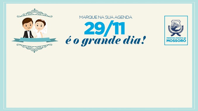 Segunda edição do Casamento Coletivo será dia 29 deste mês