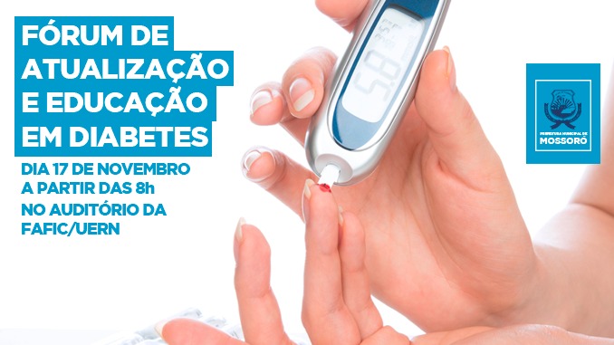 Fórum de Atualização e Educação em Diabetes acontece nesta sexta-feira (17)