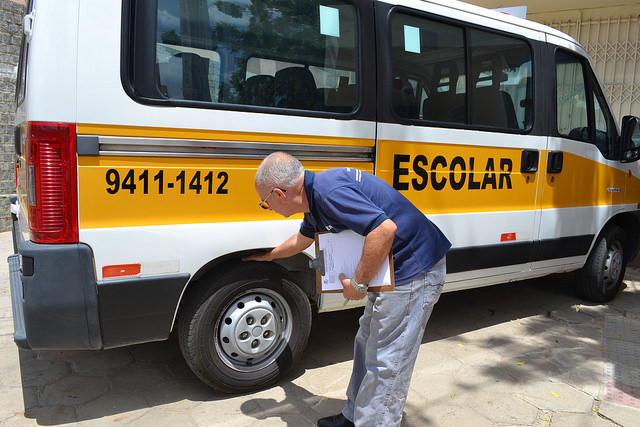 Vistoria de veículos de transporte escolar segue até 09 de fevereiro