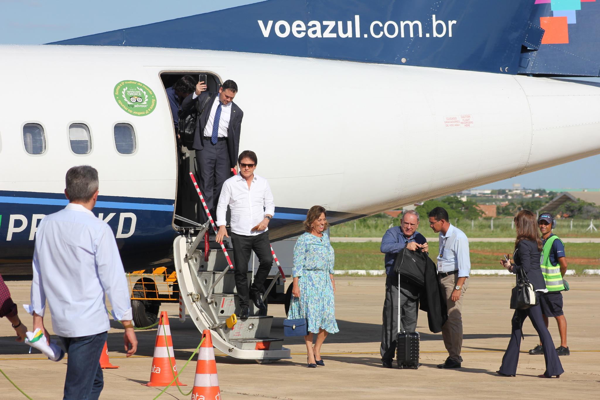 Voo 5183 da Azul Linhas Aéreas desembarca em Mossoró