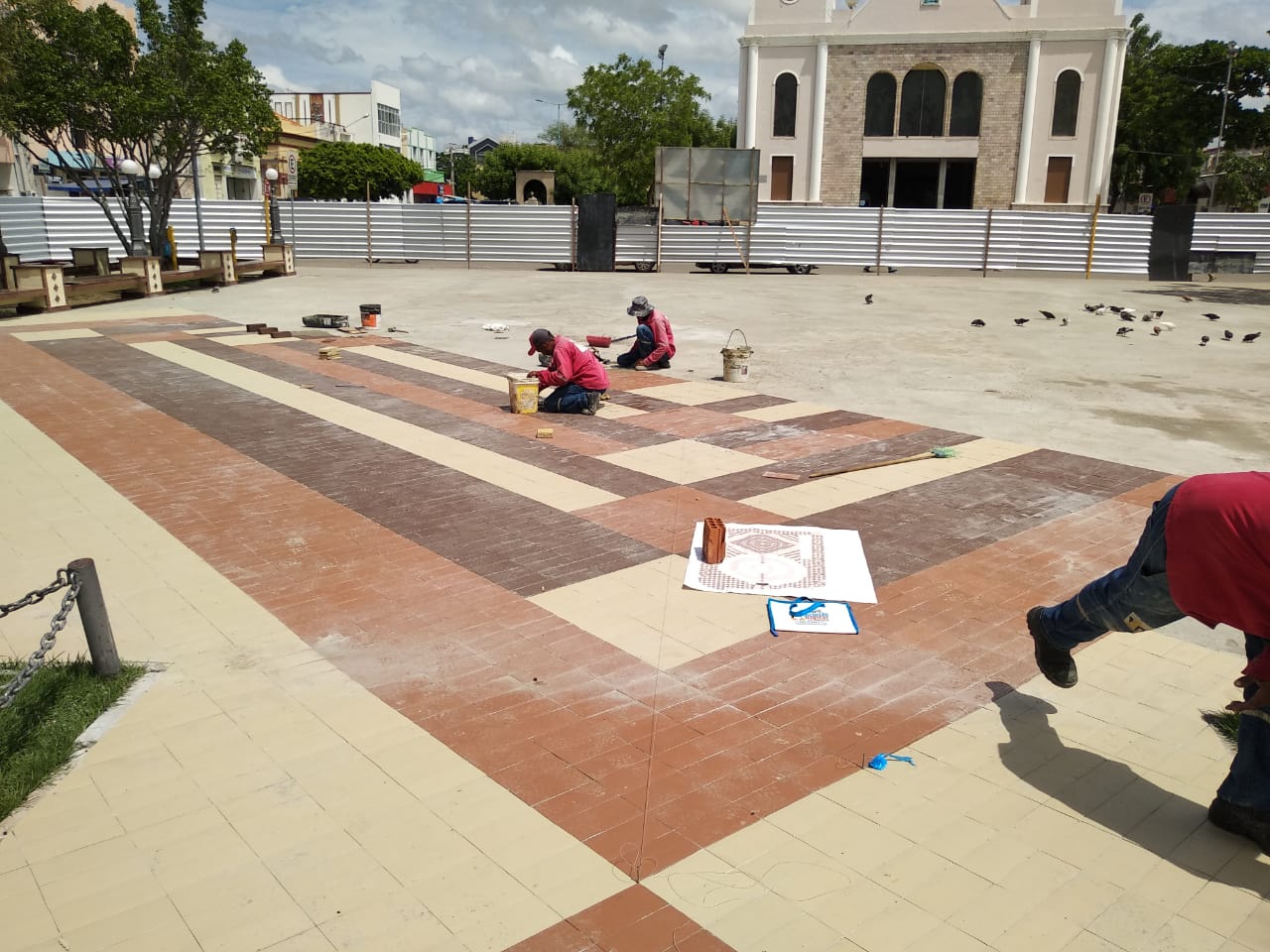 Obra de reforma da Praça Vigário Antônio Joaquim entra em fase de conclusão