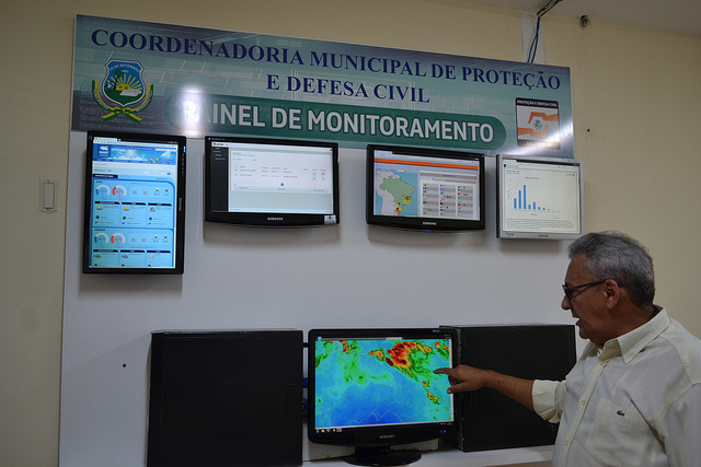 Painel de controle com previsões mantém Defesa Civil atualizada sobre condições climáticas em Mossoró