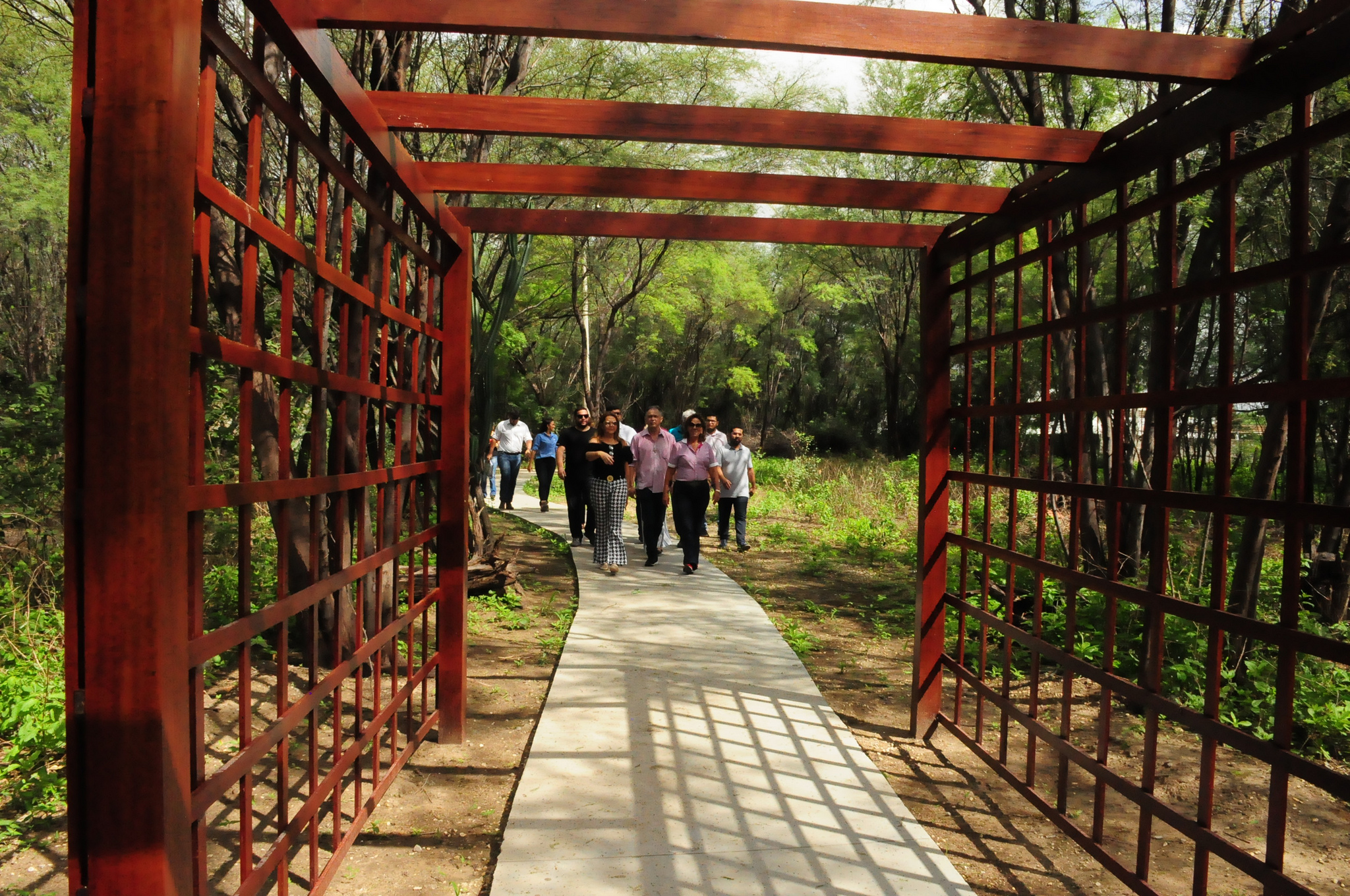 Caramanchões são instalados e obras de reestruturação do Parque Municipal seguem em andamento