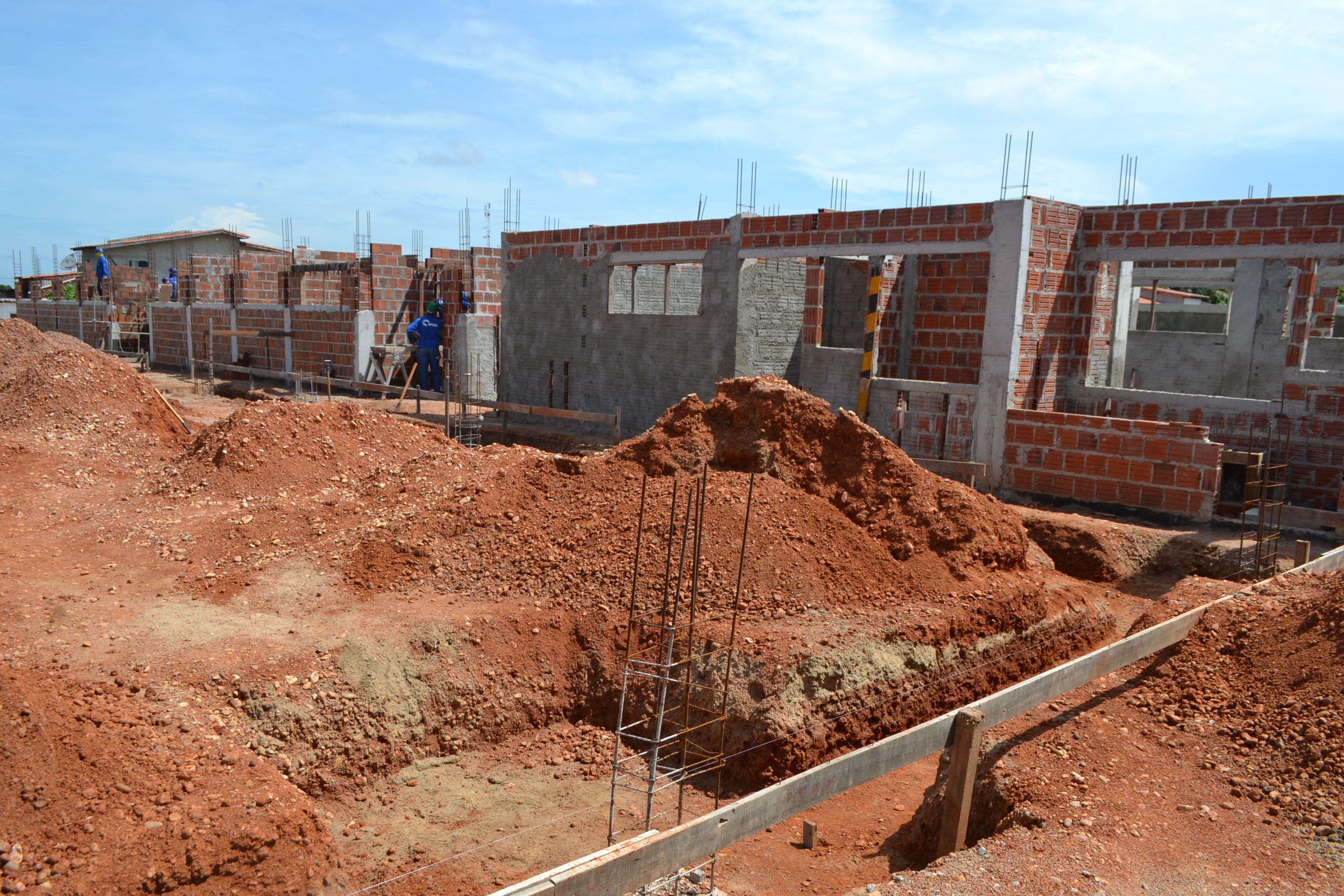 Creche Proinfância do Bairro Sumaré segue com obra em ritmo acelerado