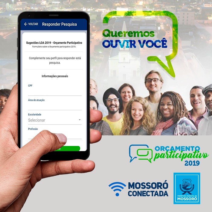 Prefeitura lança Orçamento Participativo no aplicativo Mossoró Conectada