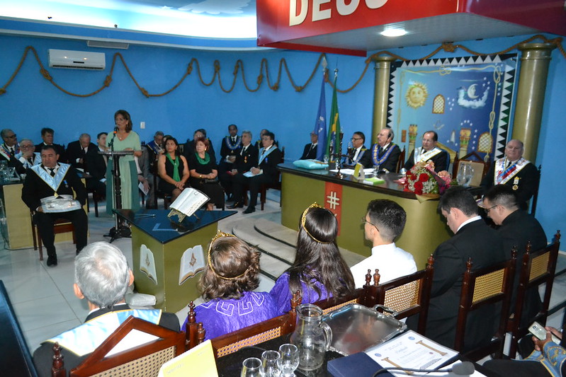 Prefeita palestra na Noite da Cultura da Maçonaria