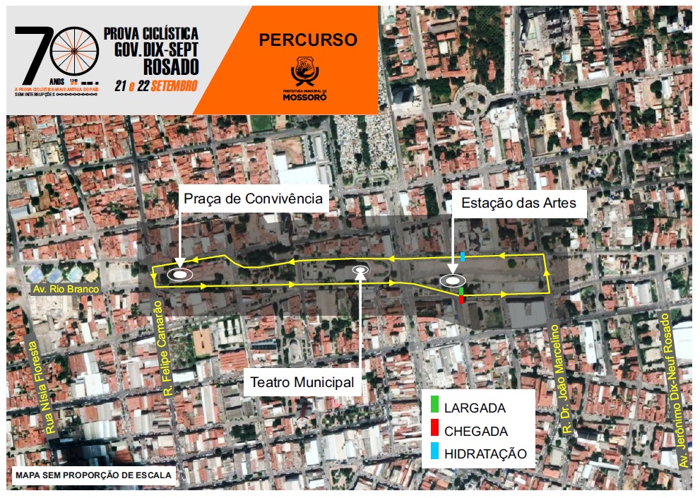 Trânsito anuncia ruas que serão interditadas para 70ª Prova Ciclística