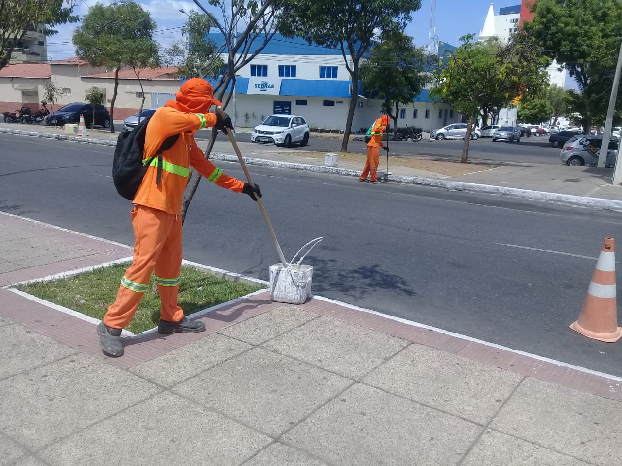 Corredor Cultural recebe limpeza para a prova ciclística Governador Dix-Sept Rosado