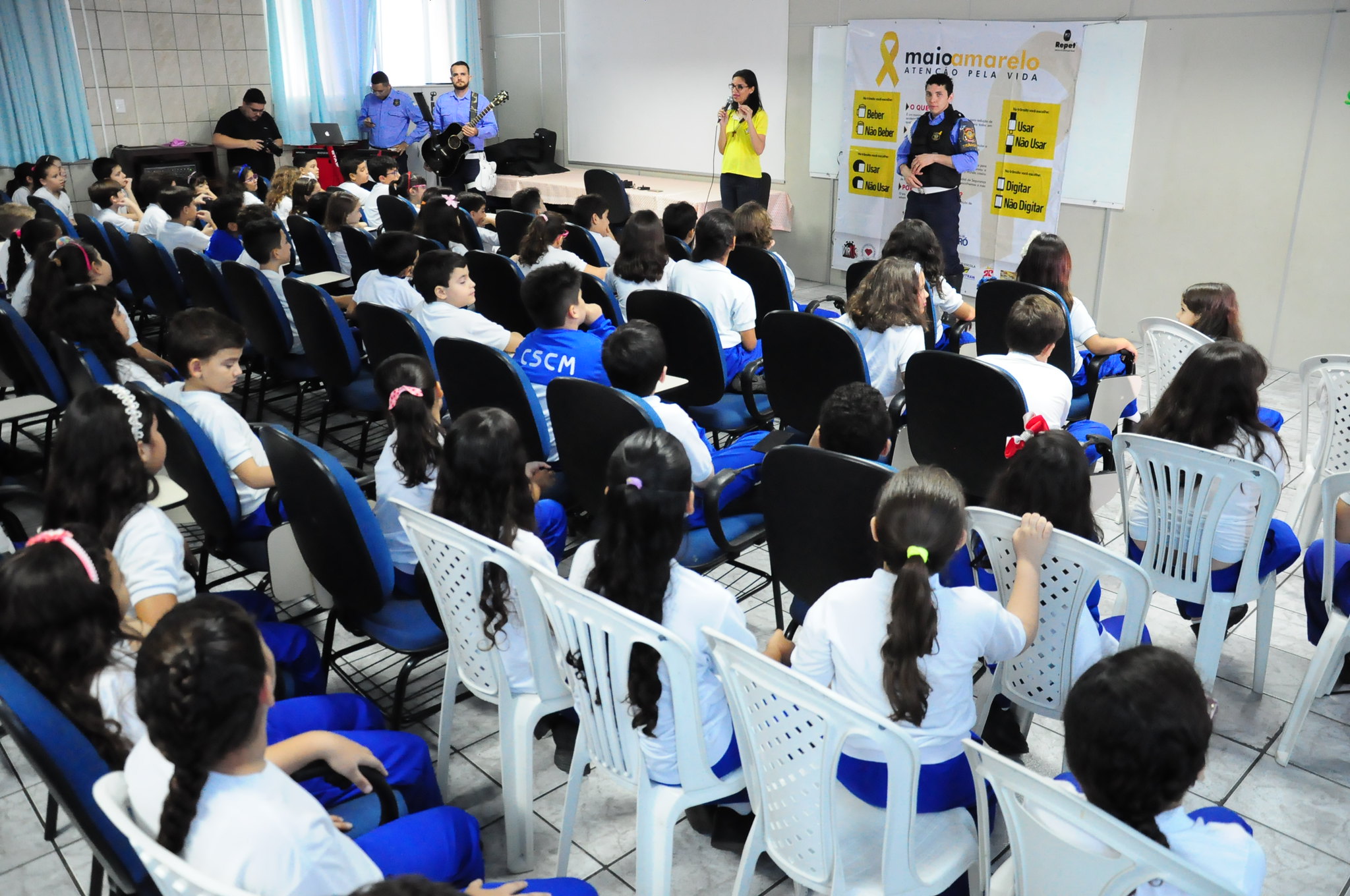 Palestras educativas em escolas integram programação do Maio Amarelo