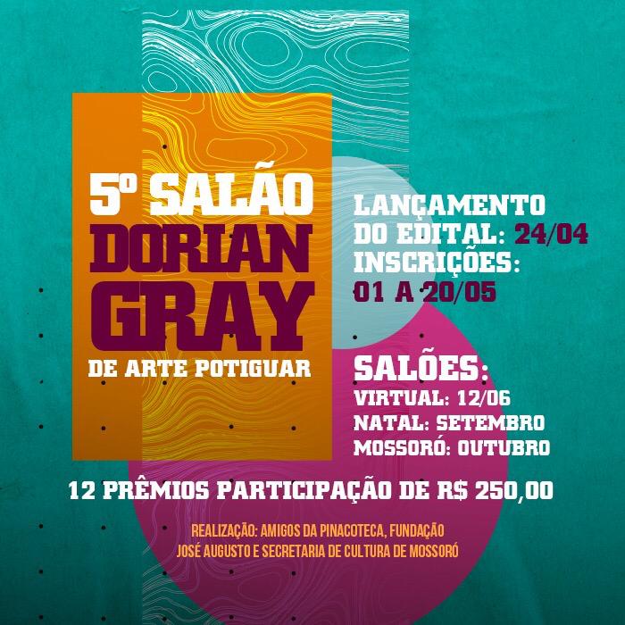 Inscrições para V Salão Dorian Gray acontecem entre os dias 1º e 20 de maio