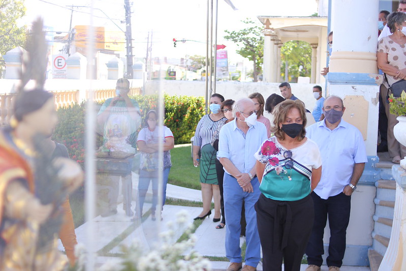 Palácio da Resistência recebe imagem da padroeira Santa Luzia